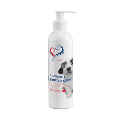 Șampon Topcare pentru câini cu blană albă sau deschisă, 250 ml