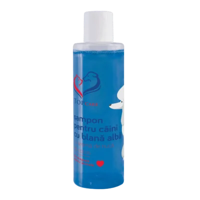 Șampon câini cu blană albă și cocos Topcare 200 ml