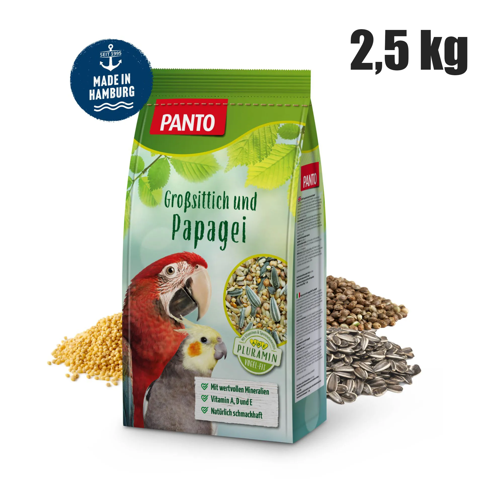 Hrană completă pentru papagali cu Pluramin - PANTO 2,5 kg hrana-completa-pentru-papagali-cu-pluramin-panto