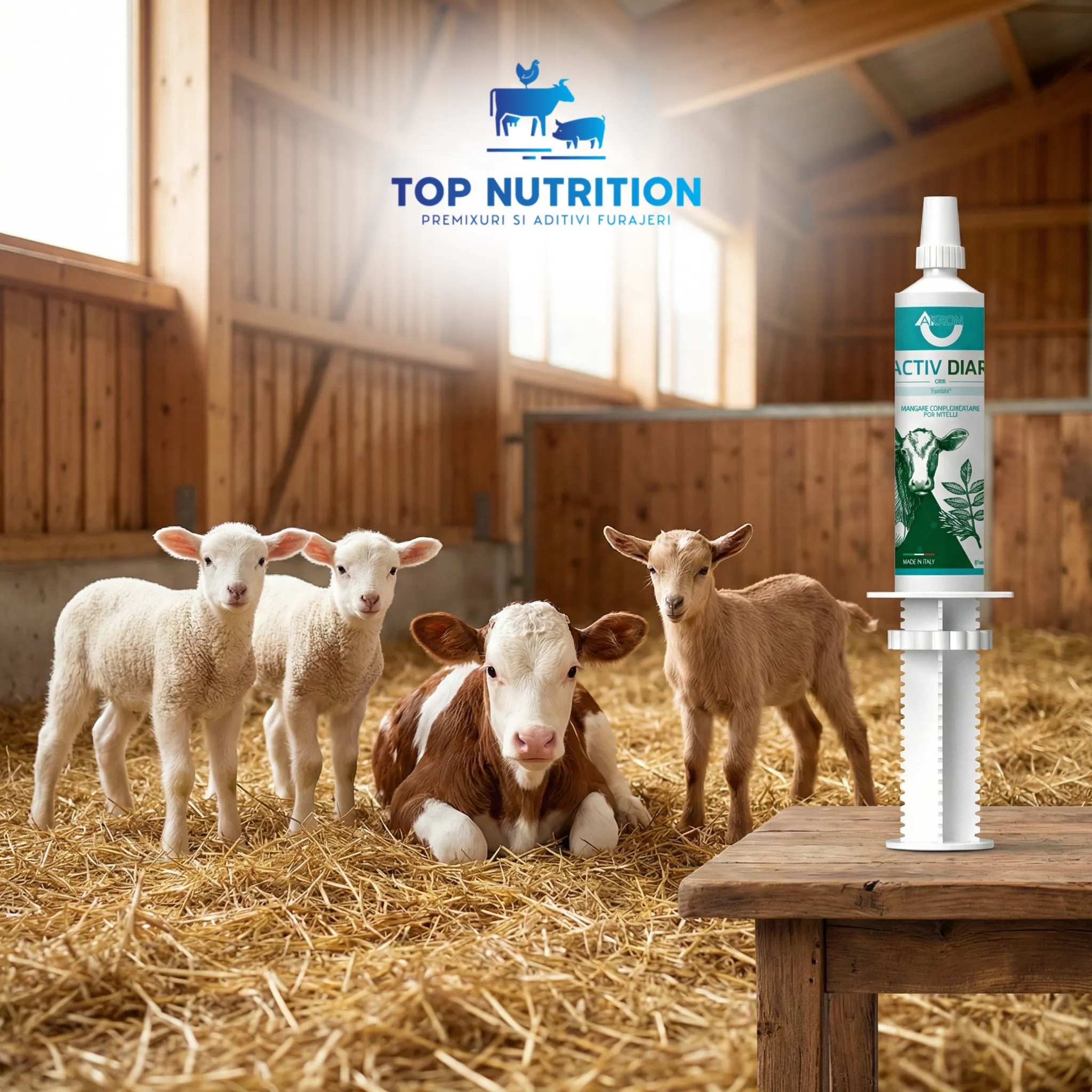 ACTIV DIAR previne diareea la viței, miei și iezi și susține sănătatea intestinală